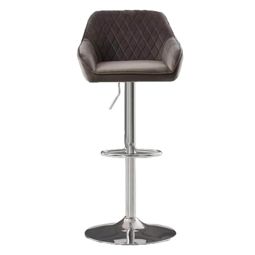 Longford Grey Velvet Bar Stool ChairsDirect Ie Stylish Modern