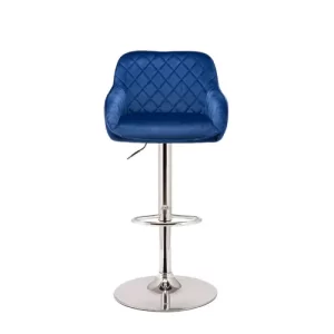 Navy-blue-Velvet-bar-stool-1
