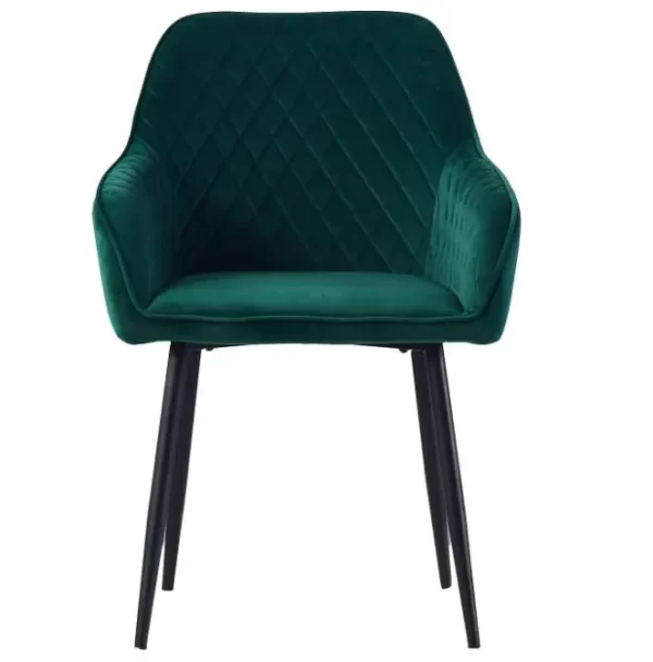 Green-velvet-dining-chair